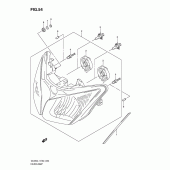 Схема вузла: Фара (Dl650al1 e2) для Suzuki DL650 V-Strom