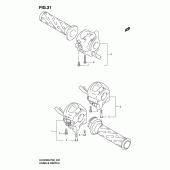 Схема узла: Пульт управления рулевой для Suzuki UH125 Burgman
