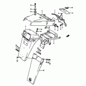 Схема вузла: Заднє крило для Suzuki DR650 DR650RS