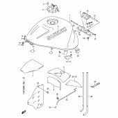 Схема узла: Топливный бак (Model x) для Suzuki GSX1300 Hayabusa