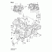Схема вузла: Картер двигуна для Suzuki VZ800 Intruder M800/Boulevard M50