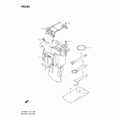 Схема вузла: Кріплення акумулятора (Sfv650ul1 e24) для Suzuki SFV650 Gladius