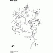 Схема узла: Топливный бак (Dl650Al7 E33) (For Yvb,yww) для Suzuki DL650 V-Strom