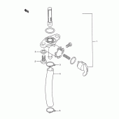 Схема вузла: Паливний кран Suzuki RM250