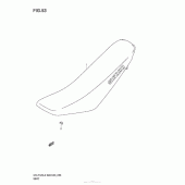 Схема узла: Сиденье для Suzuki DR-Z125 DR-Z125