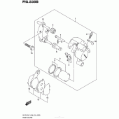 Схема узла: Передний тормозной суппорт (Dr-Z125L E33) для Suzuki DR-Z125 DR-Z125