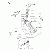 Схема вузла: Паливний бак для Suzuki RM-Z250