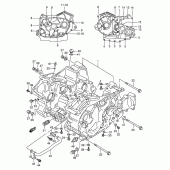 Схема вузла: Картер двигуна для Suzuki VX800 VX800