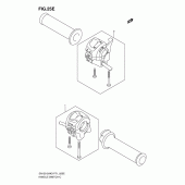 Схема вузла: Пульт керування рульовим (En125-2ak8/en125huk8) для Suzuki EN125