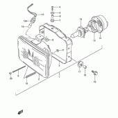 Схема вузла: Фара для Suzuki DR250