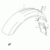 Схема вузла: Переднє крило для Suzuki DR650 DR650RE