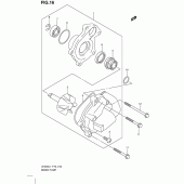 Схема узла: Водяной насос для Suzuki UH200 Burgman