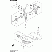 Схема вузла: Поворотники для Suzuki GSX-R600