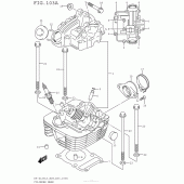 Схема узла: Головка цилиндра для Suzuki DR-Z125 DR-Z125