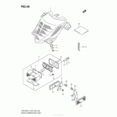Схема узла: Задний фонарь (Стоп-сигнал) (Vzr1800Zl4 E33) для Suzuki VZR1800 Boulevard M109R