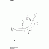 Схема вузла: Лапка гальма для Suzuki DR-Z125 DR-Z125L