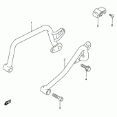 Схема вузла: Grip - carrier (Model k4/k5 e24) для Suzuki DR650 DR650SE