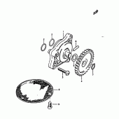 Схема вузла: Масляний насос Suzuki GS1000
