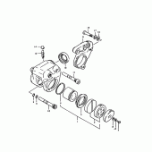 Схема узла: Front caripers для Suzuki GS1000