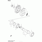 Схема вузла: Балансувальний вал для Suzuki AN400 Burgman (EU analogue of SkyWave)