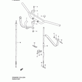 Схема вузла: Кермо & Тросики (Model k2/k3/k4/k5 e24) для Suzuki DR200 DR200SE