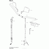 Схема узла: Руль & Тросики для Suzuki DR-Z400 DR-Z400SM