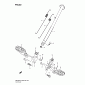 Схема узла: Подножки для Suzuki RMX450