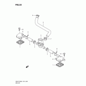 Схема узла: Система индукции воздуха для Suzuki GSX-R1000