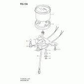 Схема узла: Спидометр (Model w/k5) для Suzuki TF125