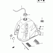 Схема узла: Топливный бак для Suzuki DR650 DR650R