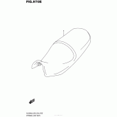Схема вузла: Занижене сидіння (Опція) для Suzuki DL650 V-Strom