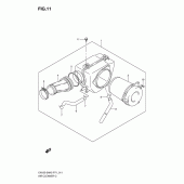 Схема вузла: Повітряний фільтр Suzuki EN125
