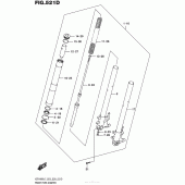 Схема вузла: Вилка передньої осі (Vzr1800Bzl7 E33) для Suzuki VZR1800 Boulevard M109R BOSS