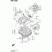 Схема вузла: Головка циліндра Suzuki LS650 Boulevard S40