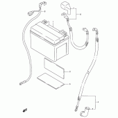 Схема вузла: Акумулятор для Suzuki GSX-R750