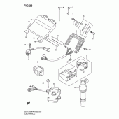 Схема вузла: Електроустаткування (E2/e19/e24) для Suzuki GSX1300 B-King