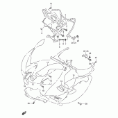 Схема вузла: Кріплення обтічників для Suzuki TL1000