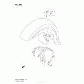 Схема узла: Переднее крыло (Vl800 E28) для Suzuki VZ800 Boulevard M50