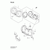 Схема вузла: Спідометр (Gsf1200sk6/sak6) для Suzuki GSF1200 Bandit