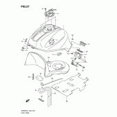 Схема узла: Топливный бак (Sv650sl1 e24) для Suzuki SV650
