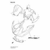 Схема вузла: Облицювальні елементи (Gsf1250sk9/sak9) для Suzuki GSF1250 Bandit