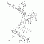 Схема вузла: Копірний вал & Вилки & Вал перемикання для Suzuki DL1000 V-Strom