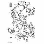 Схема узла: Облицовочные элементы (Model k 9sr) для Suzuki GSX-R750