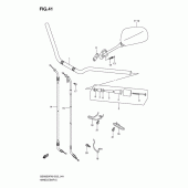 Схема вузла: Кермо & Тросики для Suzuki GSX650