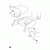 Схема вузла: Задній підсідельний обтічник (Model k1) для Suzuki TU250