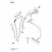 Схема вузла: Ланцюг ГРМ & Натягувач & Заспокоювач Suzuki GSX1300 Hayabusa