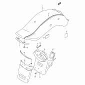 Схема вузла: Заднє крило (Model w) для Suzuki VZ800 Marauder
