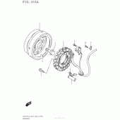 Схема вузла: Статор & Ротор Suzuki LS650 Boulevard S40