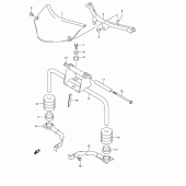 Схема вузла: Передній кронштейн Suzuki DL650 V-Strom