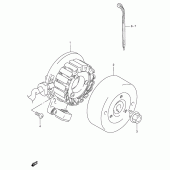Схема вузла: Статор & Ротор для Suzuki RMX250